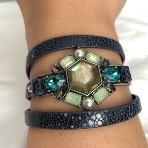 Chloe + Isabel Beau Monde leather wrap bracelet
